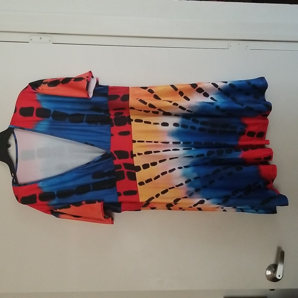 4x multi colored dress
